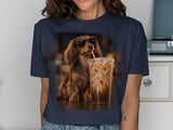 Cool Dachshund Iced Coffee Tee thumbnail 4