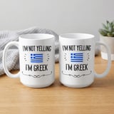 Funny Greek Gift Mug – I'm Not Yelling thumbnail 2