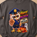 Officer Hoot the Owl Halloween Sweatshirt thumbnail 8