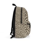 Classic Leopard Print Backpack, Animal Pattern Spiral Notebook, Wild Aesthetic School Bag & Journal Set thumbnail 5