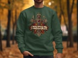 Faith Family Fall Sweatshirt, Christian Autumn Hoodie, Vintage Fall Cross Crewneck, Thanksgiving Tote Bag, Religious Gift for Women thumbnail 8