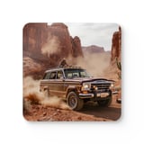 Grand Wagoneer Corkwood Coaster Set, The Waggy Car Coasters, Retro Car Art, Car Lover Gift, Drink Coasters, Man Cave Decor thumbnail 4