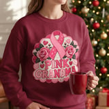 Pink Grandma Breast Cancer Tee thumbnail 9