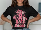 Faux Patchwork Bats For Boobs Tee thumbnail 1