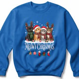 Meowy Christmas Kittens Standard T-Shirts Holiday Cats In Santa Hats Reindeer Antlers Graphic thumbnail 12