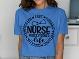 Nurse Practitioner Life Circle Graphic Tee thumbnail 10