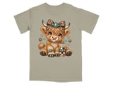 Cute Highland Cow Iced Coffee Tee thumbnail 7