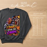 Randy the Raccoon Halloween Candy Sweatshirt thumbnail 14