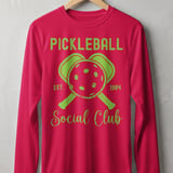 Pickleball Sport-Tek Long Sleeve Tee, Pickleball Est. 1984 Social Club, UV Sun Shield Shirt thumbnail 8