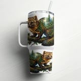 American Marten 40oz Tumbler Wrap Design | Forest Animal Sublimation PNG | Naturecore Digital Download for Tumbler Makers thumbnail 6