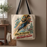 Commute By Rocket Tote Bag thumbnail 1