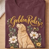 Golden Rules Golden Retriever Tee thumbnail 4