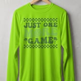 Pickleball Sport-Tek Long Sleeve Tee, Just One More Game, Sun Shield Shirt for Pickleball Court Play thumbnail 10