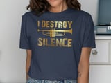 I Destroy Silence Trumpet Graphic Tee thumbnail 9
