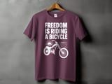 Freedom Is Riding a Bicycle | Chopper Cruiser T-Shirt thumbnail 7