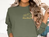 Vintage Hot Rod Sweatshirt, Classic Street Rod Car Crewneck, Retro Faux Gold Auto Graphic Sweater, Car Guy Dad Gift thumbnail 5