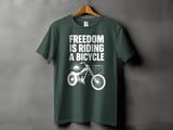 Freedom Is Riding a Bicycle | Chopper Cruiser T-Shirt thumbnail 6