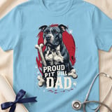 Proud Pit Bull Dad Tee | Pit Bull Dad Shirt | Pittie Dad Gift | Dog Dad Apparel thumbnail 5