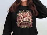 Just Here To Cheer Football Tee or Sweatshirt thumbnail 15