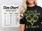 Pickleball Comfort Colors Shirt, Life Isn't All Dogs And Pickleball But It Should Be, Vintage Graphic Tee thumbnail 14