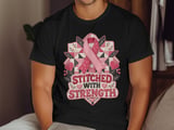 Faux Patchwork Stitched With Strength Tee thumbnail 15