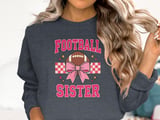 Football Sister Bow Tee or Sweatshirt thumbnail 18