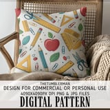 Nostalgic Classroom Chic Digital Pattern Size Bundle Png thumbnail 5
