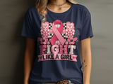 Fight Like A Girl Faux Patchwork Tee thumbnail 1