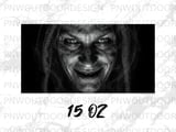 Creepy Old Man Face Mug Wrap, Scary Smile Sublimation Design, Horror Digital Download, Spooky Halloween PNG Graphic thumbnail 12