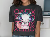 Kawaii Axolotl Gamer Graphic Tee thumbnail 13