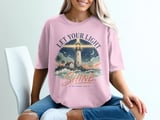Let Your Light Shine Matthew 5:16 T-Shirt | Christian Lighthouse Verse Tee, Spiritual Faith Gift, Inspirational Apparel thumbnail 6