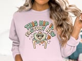 Retro Hip Replacement T-Shirt: Funny Factory New Hip Surgery Recovery Graphic Design thumbnail 7