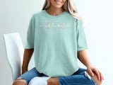Pickleball Comfort Colors Shirt, PICKLEBALL pickleball Pastel Varsity Lettering, Vintage Graphic Tee thumbnail 12