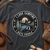 I Love Camping I Hate People Tee thumbnail 1