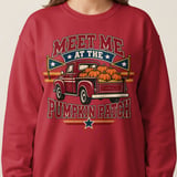 Meet Me At The Pumpkin Patch Sweatshirt, Retro Fall Truck Hoodie, Vintage Autumn Graphic Tote Bag, Cozy Country Farmhouse Fall Outfit thumbnail 9