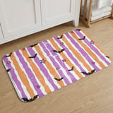 Halloween Shower Curtain and Bath Mat, Spooky Bats and Stripes Bathroom Decor, Cute Pastel Goth Bathroom Set, Retro Whimsigoth Housewarming thumbnail 11