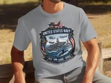 United States Navy Shirt, Patriotic USN Veteran Gift, Sea Air Land Space Emblem Military Tee, American Pride Naval Forces Apparel thumbnail 7