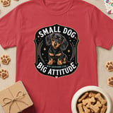 Small Dog Big Attitude Dachshund Tee thumbnail 4