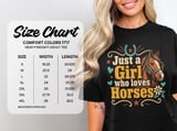 Just a Girl Who Loves Horses Tee thumbnail 2