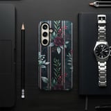 Dark Floral Tote Bag, Moody Rose Phone Case, Elegant Watercolor Botanical Cottagecore Accessory, Unique Gift for Her thumbnail 7