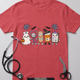 Spooky Nurse Squad Halloween Tee thumbnail 2