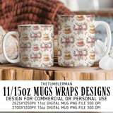 Digital Macaron Pattern, Pink Bows Clipart, Watercolor Food Digital, Seamless Pattern, Planner Clipart, Digital Bundle Pattern, Commercial thumbnail 4