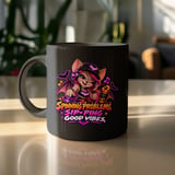 Sipping Good Vibes Bat DJ Mug thumbnail 10
