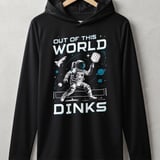 Pickleball Sport-Tek Performance Hood, Out of This World Dinks, Lightweight Hoodie thumbnail 1
