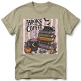 Books and Coffee Witchy Tee thumbnail 1