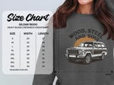 Wood Steel Soul T-Shirt, Grand Wagoneer Tee, Jeep SUV Shirt, Car Enthusiast Gift, Automotive Apparel, Classic Car Clothing thumbnail 6