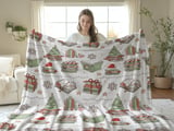 Cozy Christmas Books Arctic Fleece Blanket thumbnail 2