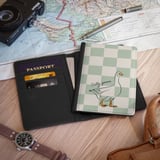 Silly Goose Checkered Passport Cover thumbnail 2