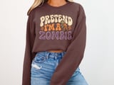 Pretend I'm A Zombie Tee or Sweatshirt thumbnail 12