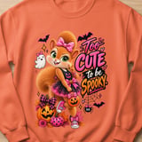 Too Cute Sally the Squirrel Halloween Sweatshirt thumbnail 13